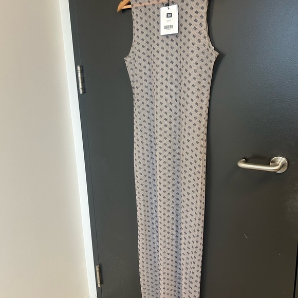 De Rococo M NWT completely sheer maxi Tan Sleeveless Dress - Picture 12 of 15